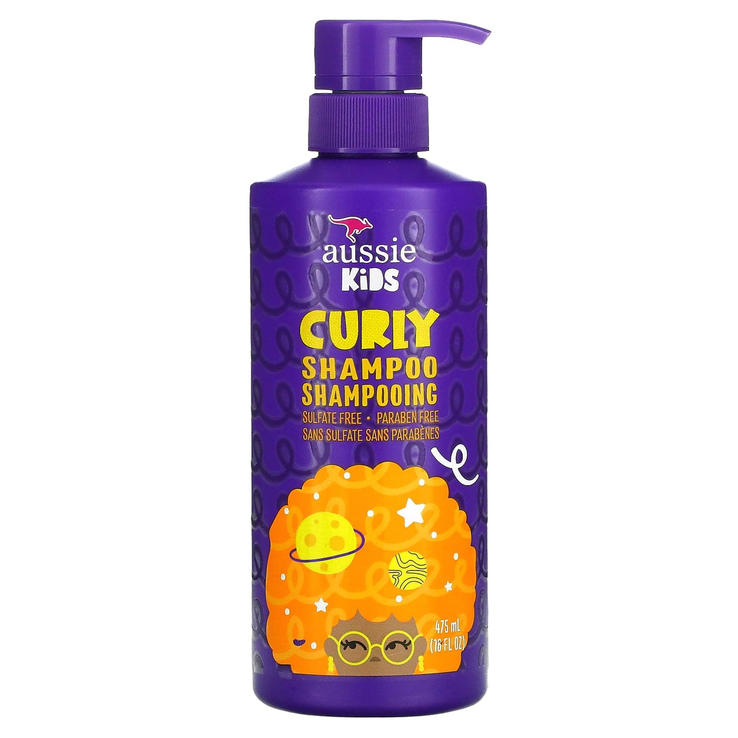 Aussie-Kids-Curly Shampoo-Sunny Tropical Fruit-16 fl oz (475 ml)