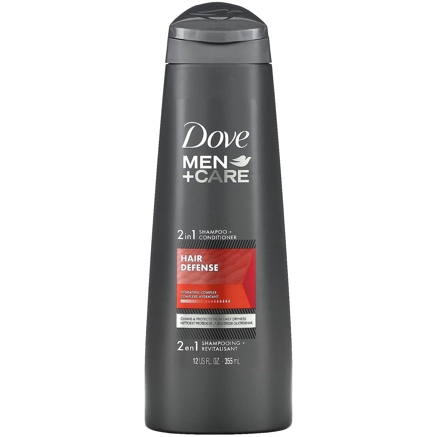 Dove-Men+Care-2-In-1 Shampoo + Conditioner-Hair Defense-12 fl oz (355 ml)