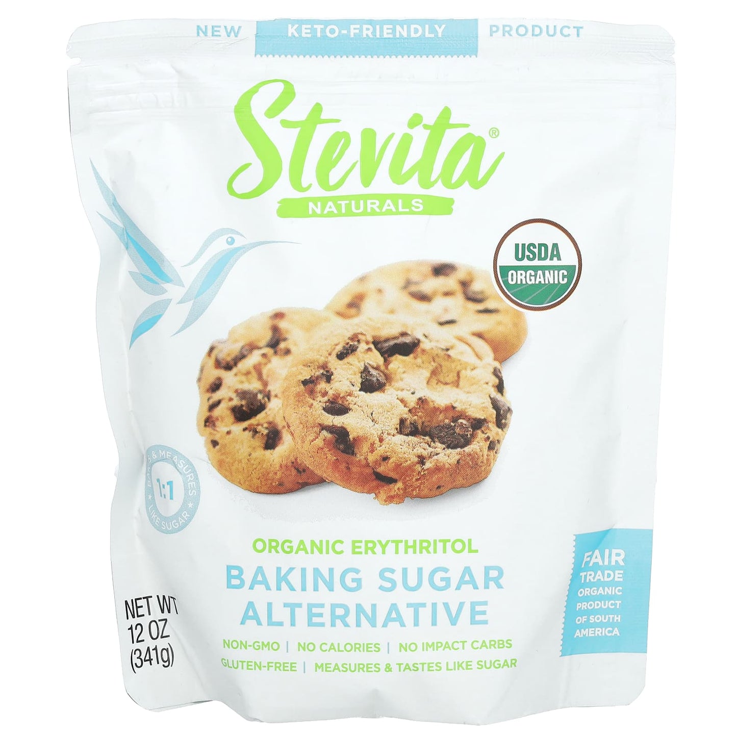 Stevita-Baking Sugar Alternative-Organic Erythritol-12 oz (341 g)