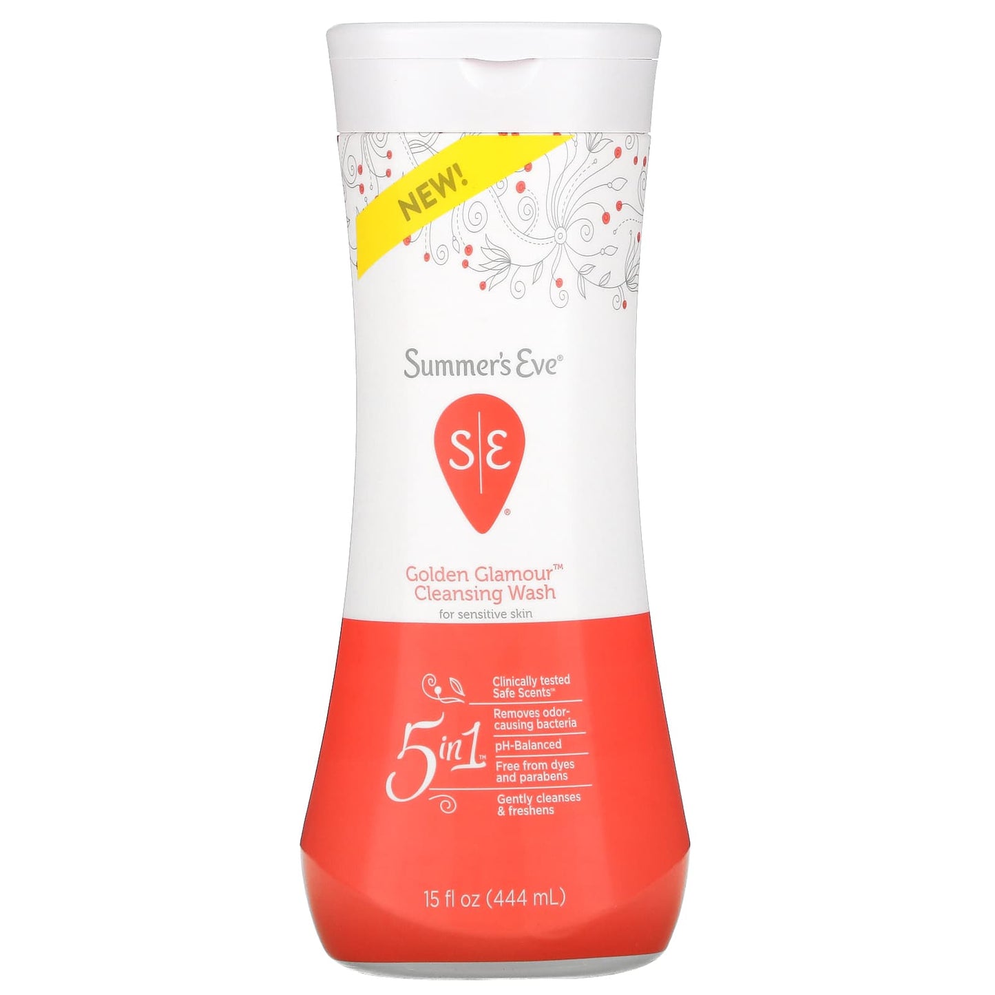 Summer's Eve-5 In 1 Golden Glamour Cleansing Wash-15 fl oz (444 ml)