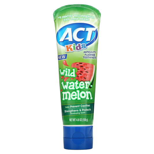 Act-Kids-Anticavity Fluoride Toothpaste-Wild Watermelon-4.6 oz (130 g)