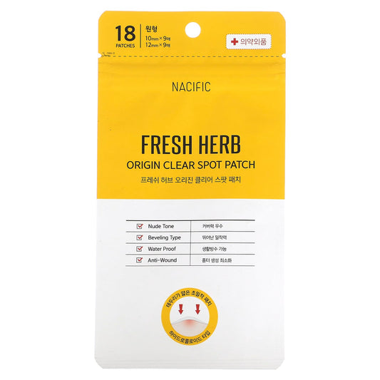 Nacific-Fresh Herb-Origin Clear Spot Patch -18 Patches