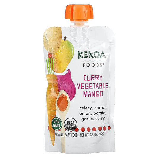 Kekoa-Organic Baby Food-Curry Vegetable Mango-3.5 oz (99 g)