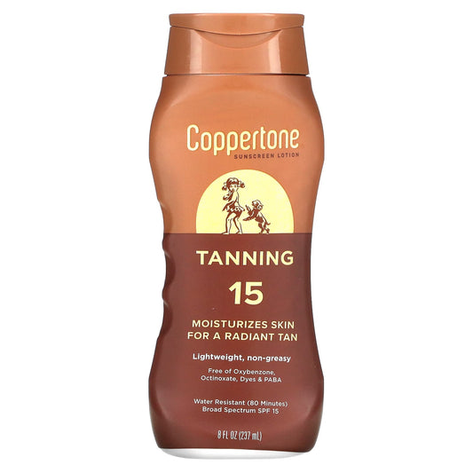 Coppertone-Tanning-Sunscreen Lotion-SPF 15-8 fl oz (237 ml)