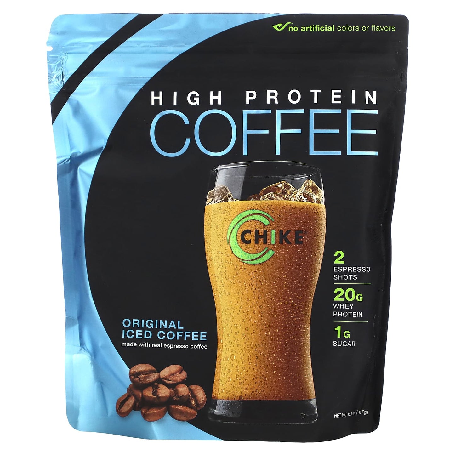 Chike Nutrition-High Protein Iced Coffee-Original-15.1 oz (427 g)