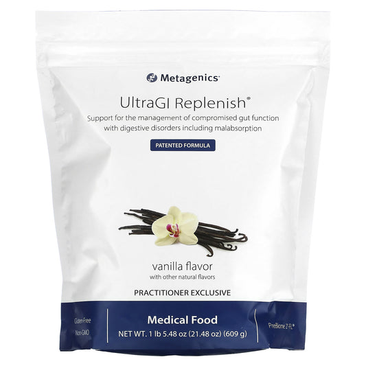 Metagenics-UltraGI Replenish-Vanilla-21.48 oz (609 g)