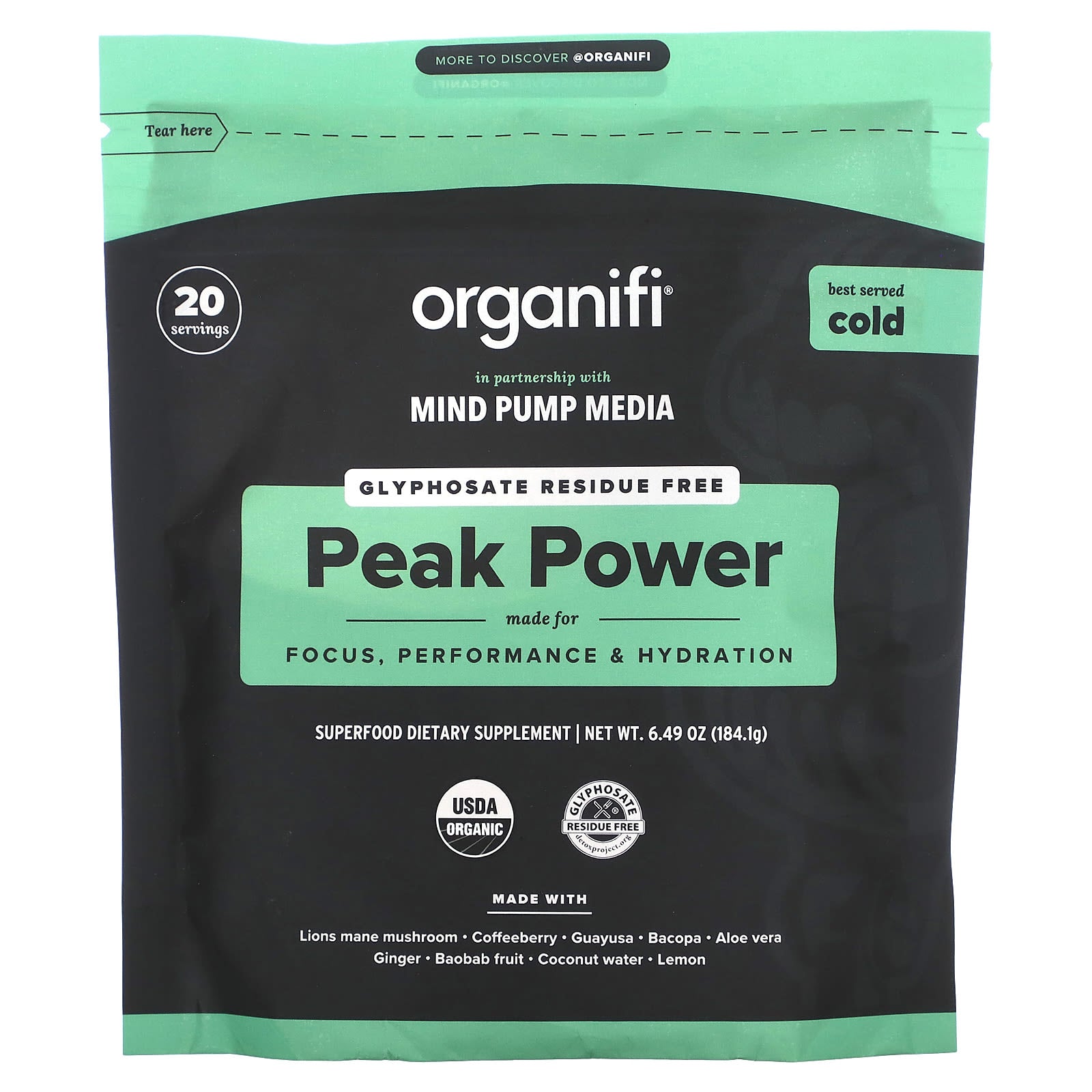 Organifi-Peak Power-6.49 oz (184.1 g)