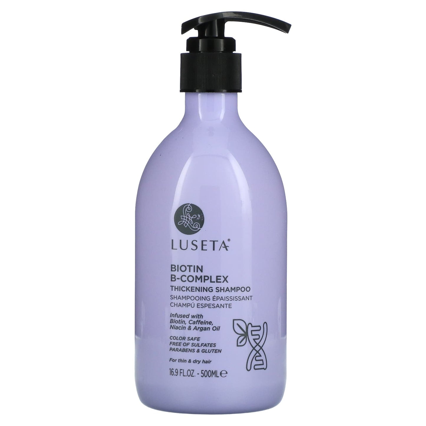 Luseta Beauty-Biotin B-Complex Thickening Shampoo-For Thin & Dry Hair-16.9 fl oz (500 ml)