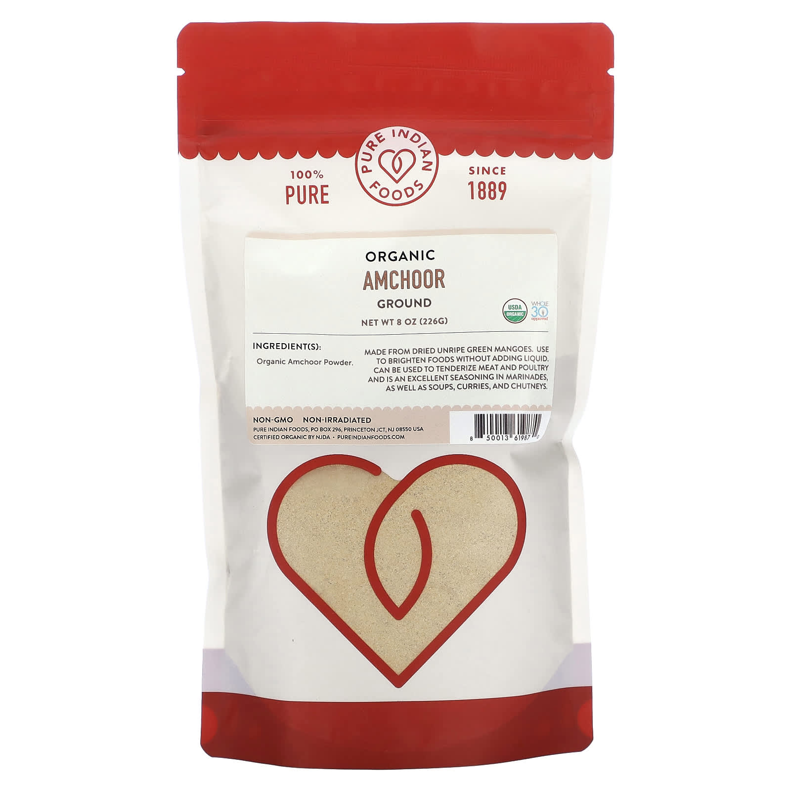 Pure Indian Foods-Organic Amchoor-Ground-8 oz (226 g)