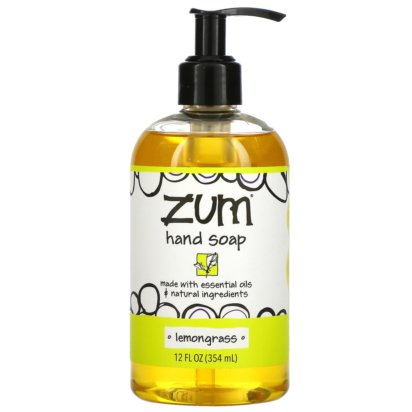 ZUM-Zum Hand Soap-Lemongrass-12 fl oz (354 ml)