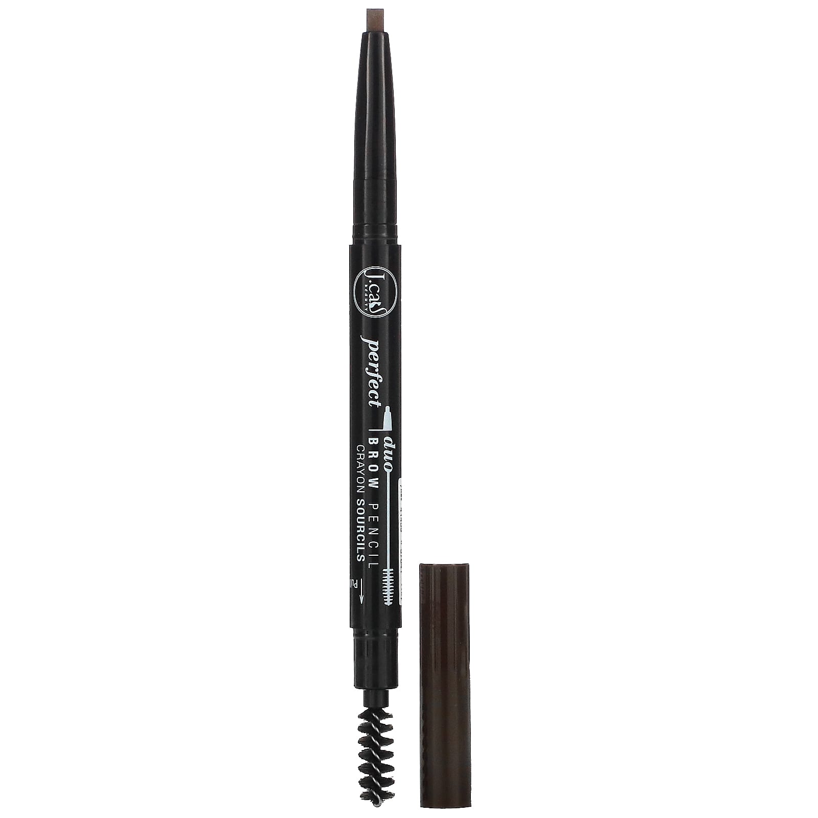 J.Cat Beauty-Perfect Duo Brow Pencil-BDP107 Dark Brown-0.009 oz (0.25 g)