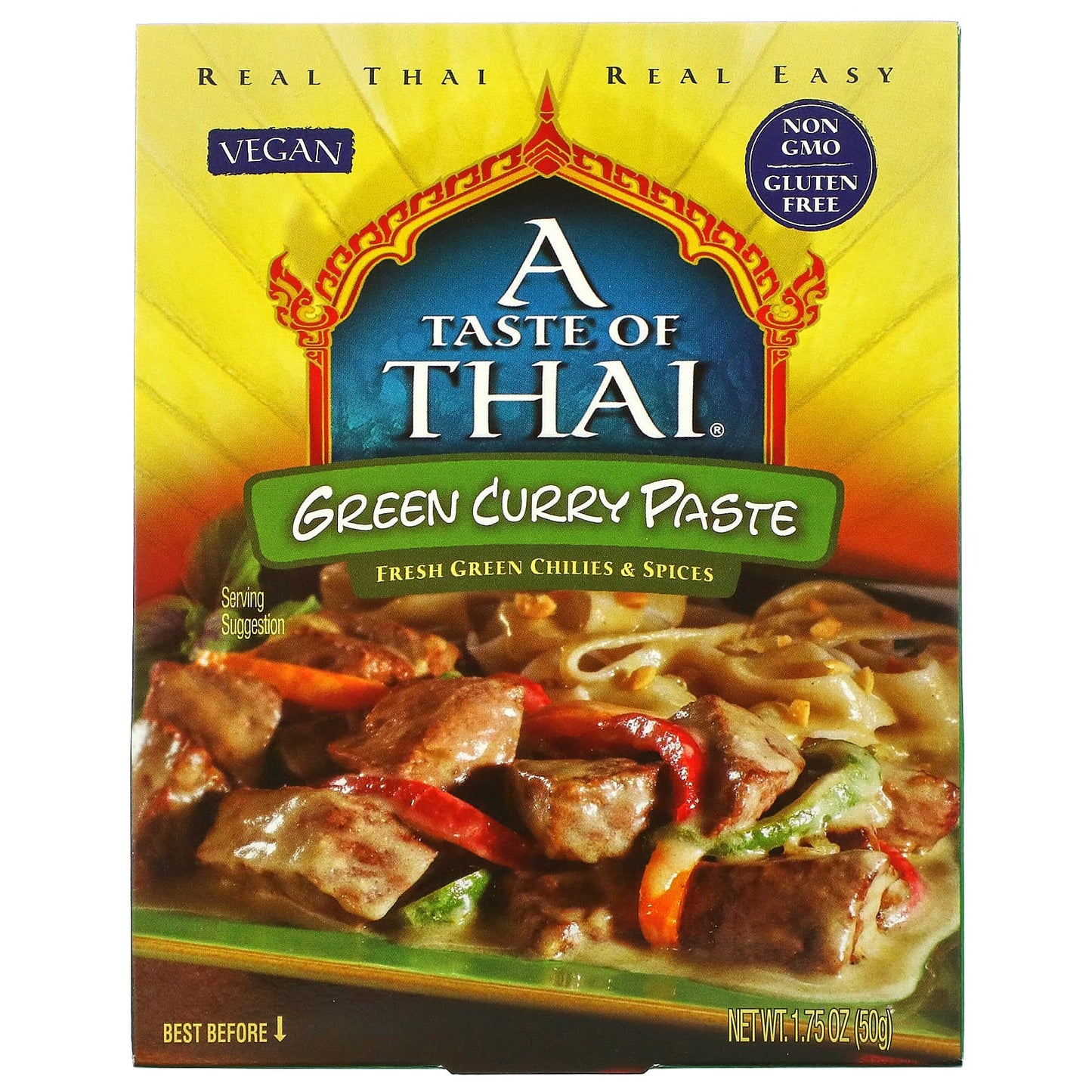 A Taste Of Thai-Green Curry Paste-1.75 oz (50 g)