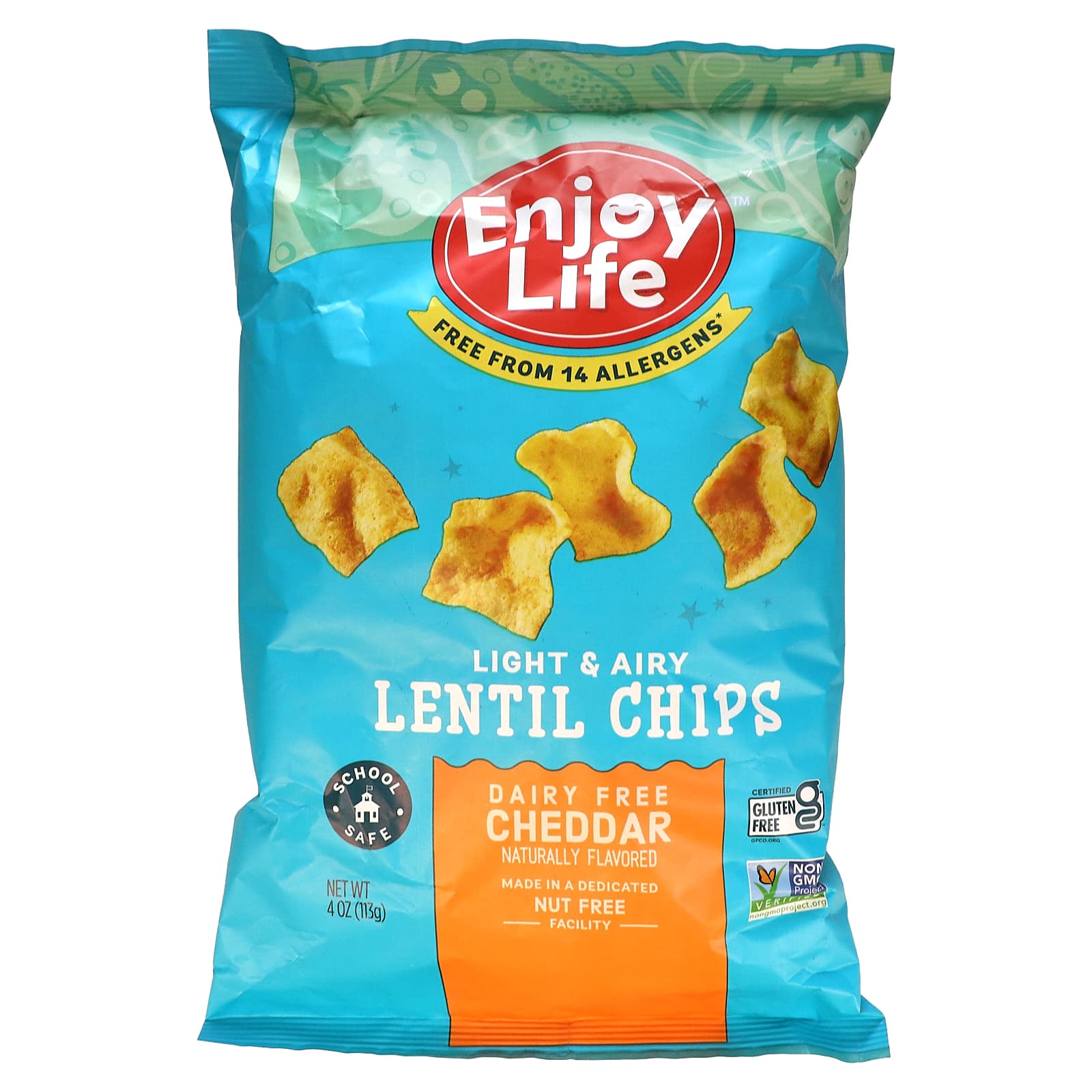 Enjoy Life Foods-Lentil Chips-Light & Salty-4 oz (113 g)