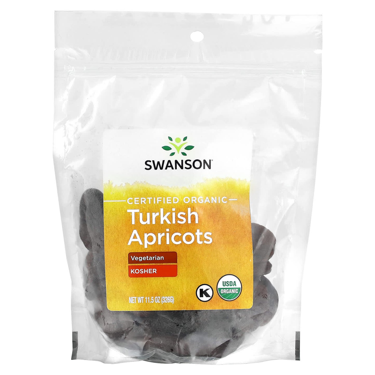 Swanson-Certified Organic Turkish Apricots -11.5 oz (326 g)