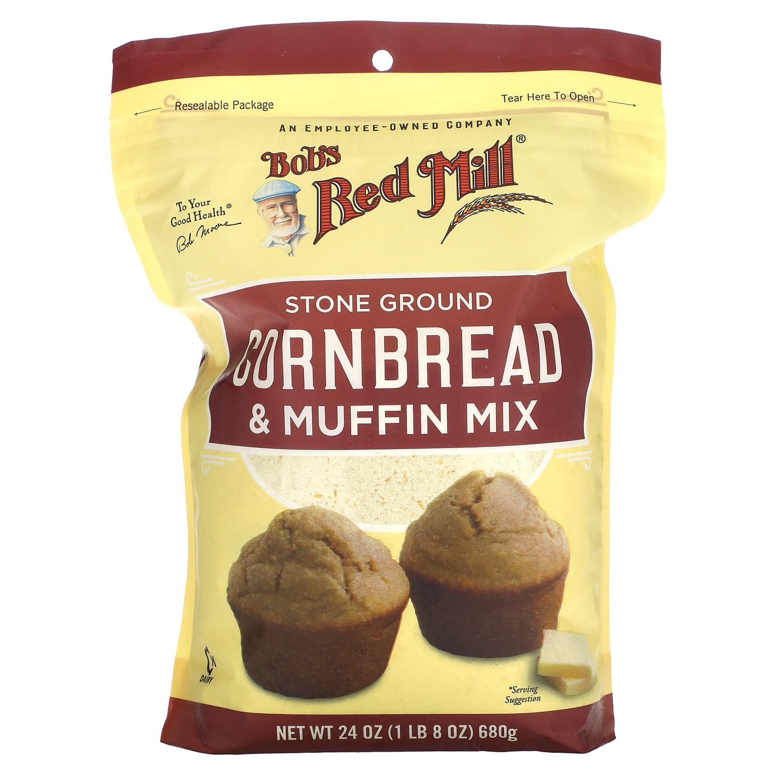 Bob's Red Mill-Stone Ground Cornbread & Muffin Mix-1 lb 8 oz (680 g)