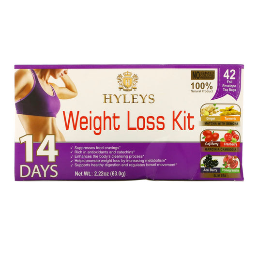 Hyleys Tea-14 Days Weight Loss Kit-42 Tea Bags-2.22 oz (63 g)