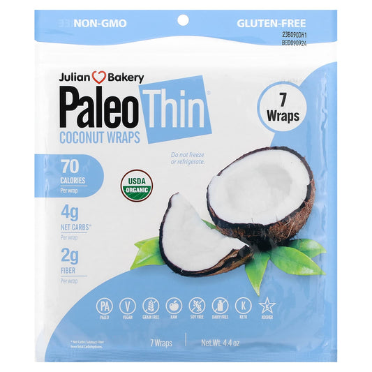 Julian Bakery-PaleoThin-Coconut Wraps-7 Wraps-4.4 oz