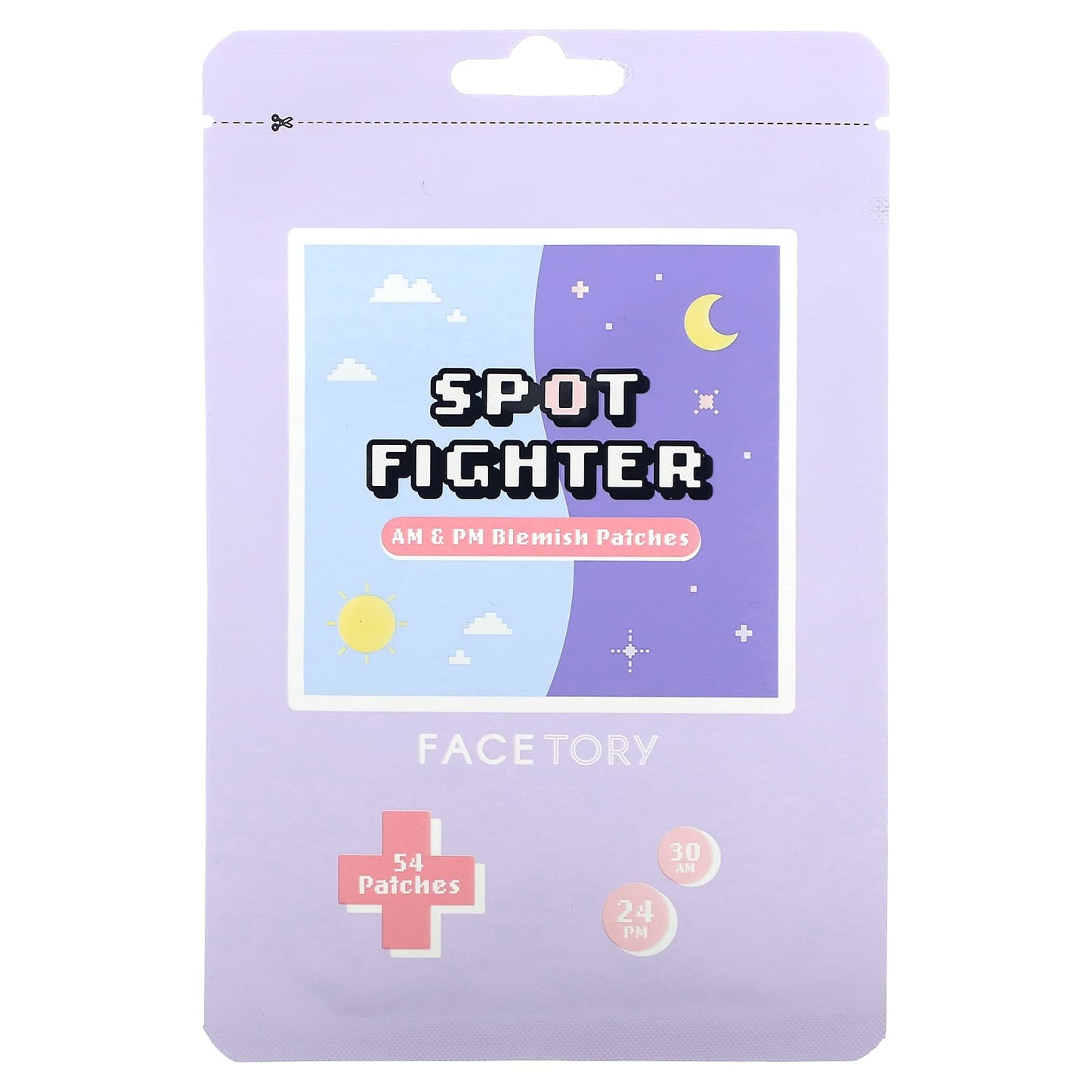 FaceTory-Spot Fighter-AM & PM Blemish Patches-54 Patches