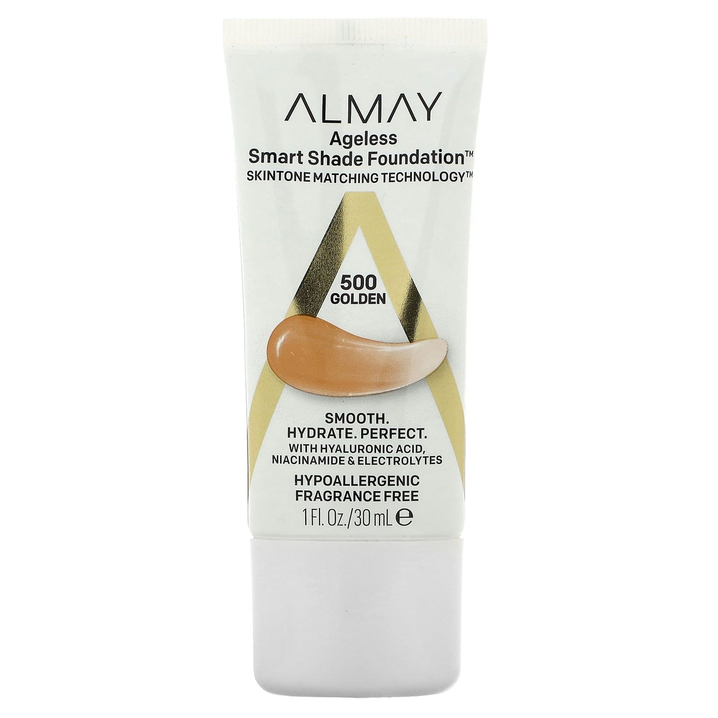 Almay-Ageless Smart Shade Foundation-500 Golden-1 fl oz (30 ml)