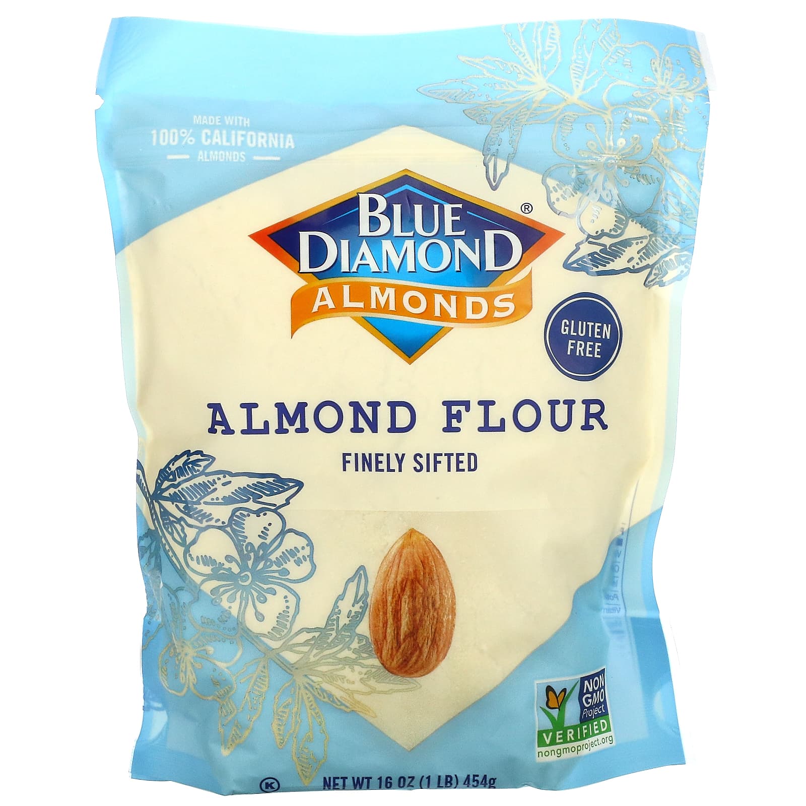 Blue Diamond-Almonds-Almond Flour-Finely Sifted-16 oz (454 g)