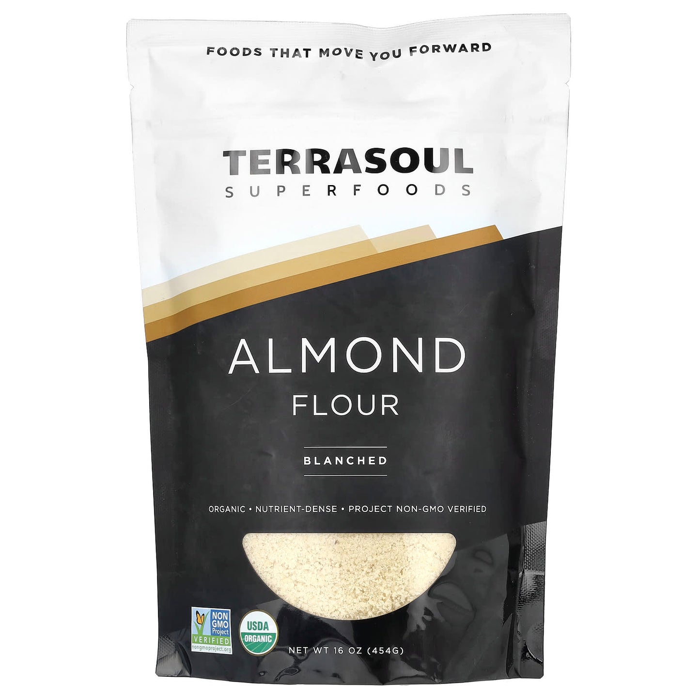 Terrasoul Superfoods-Almond Flour-Blanched-16 oz (454 g)