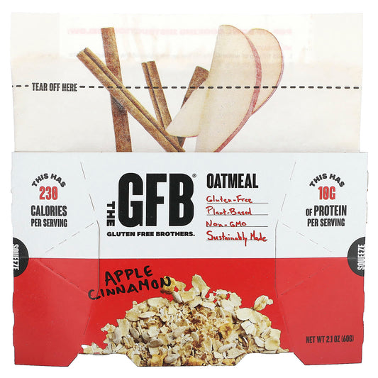 The GFB-Gluten Free Oatmeal-Apple Cinnamon-2.1 oz (60 g)