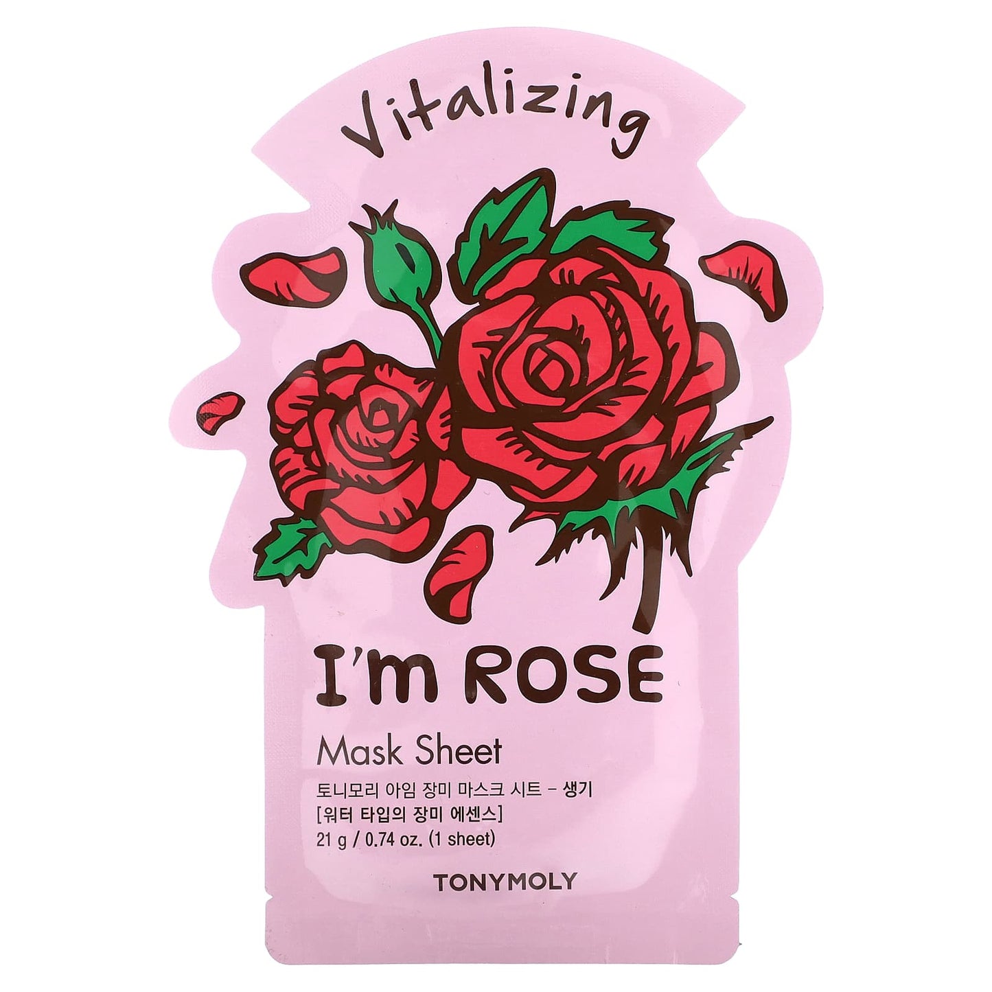 Tony Moly-I'm Rose-Vitalizing Beauty Mask Sheet-1 Sheet-0.74 oz (21 g)