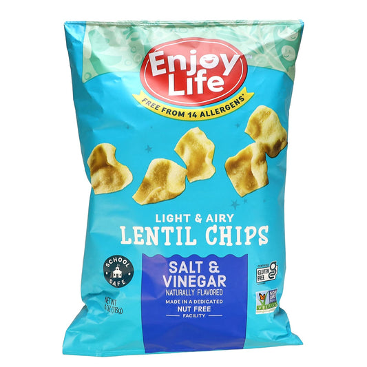 Enjoy Life Foods-Lentil Chips-Salt & Vinegar-4 oz (113 g)