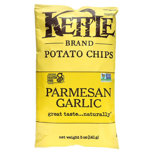 Kettle Foods-Potato Chips-Parmesan Garlic-5 oz (141 g)