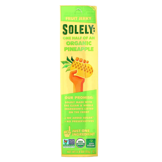 Solely-Fruit Jerky-Organic Pineapple-0.8 oz (23 g)