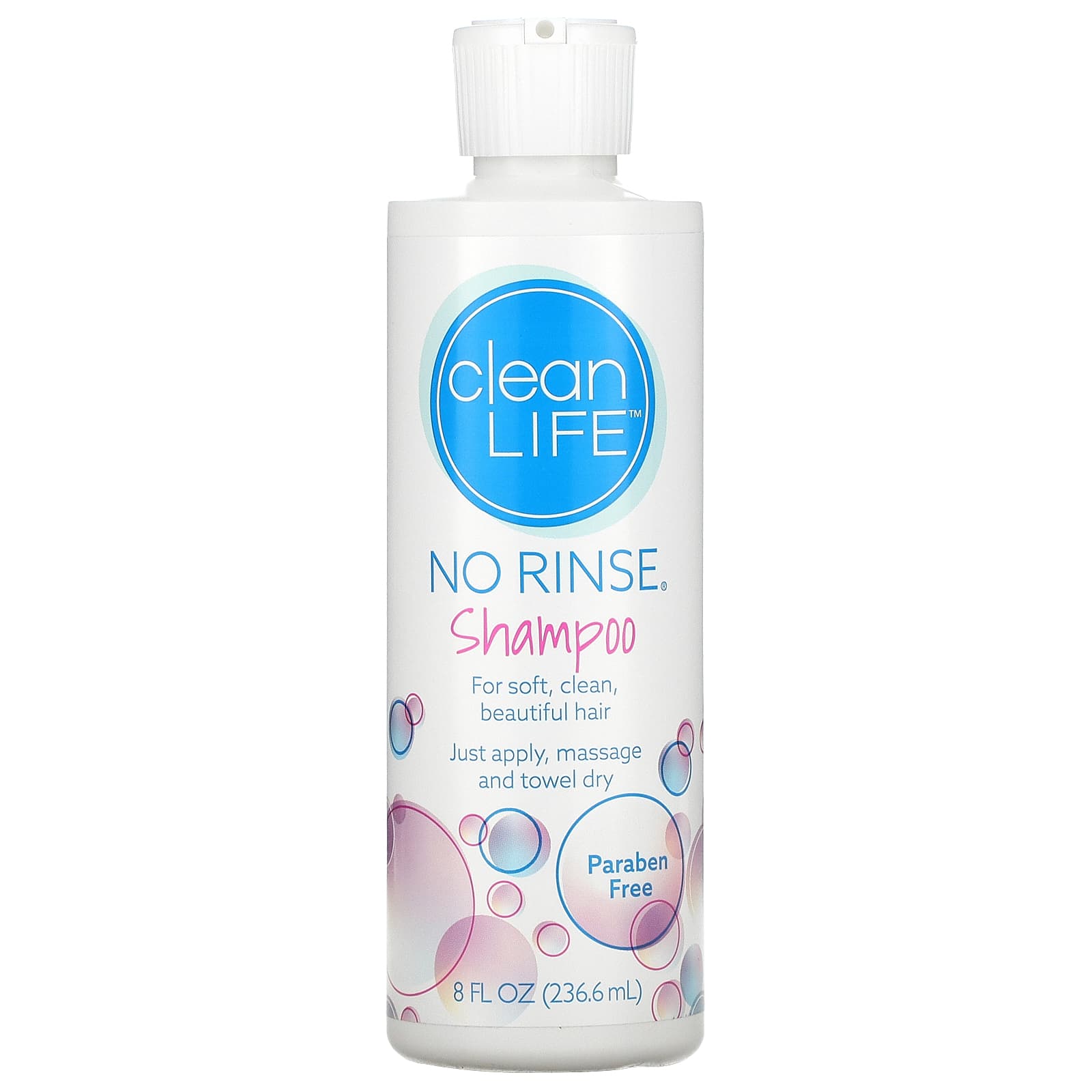 CleanLife-No Rinse Shampoo-8 fl oz (236.6 ml)