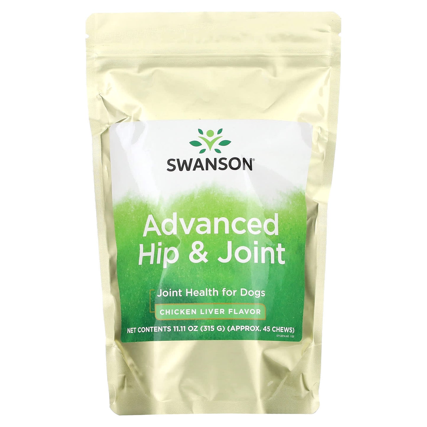 Swanson-Advanced Hip & Joint-For Dogs- Chicken Liver-45 Chews-11.11 oz (315 g)