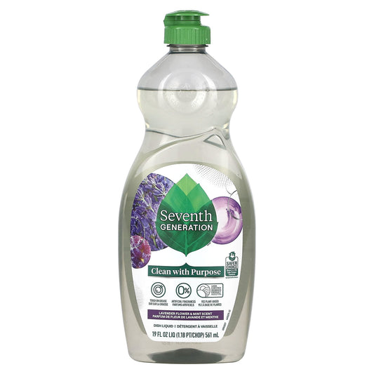 Seventh Generation-Dish Liquid-Lavender Flower & Mint-19 fl oz (561 ml)