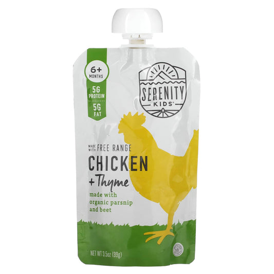 Serenity Kids-Chicken with Thyme-6+ Months-3.5 oz (99 g)