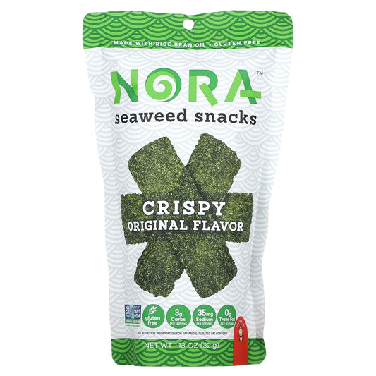 Nora Snacks-Seaweed Snacks-Crispy Original-1.13 oz (32 g)