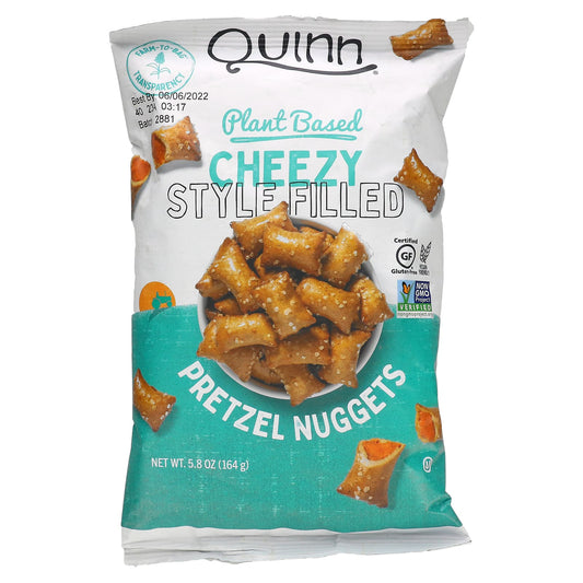 Quinn Snacks-Pretzel Nuggets-Plant Based-Cheezy Style Filled-5.8 oz (164 g)