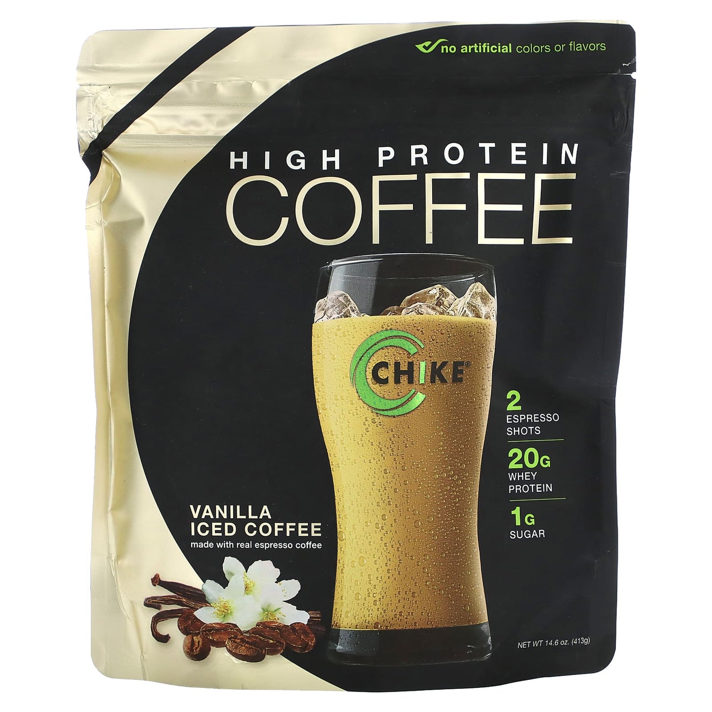 Chike Nutrition-High Protein Iced Coffee-Vanilla-14.6 oz (413 g)