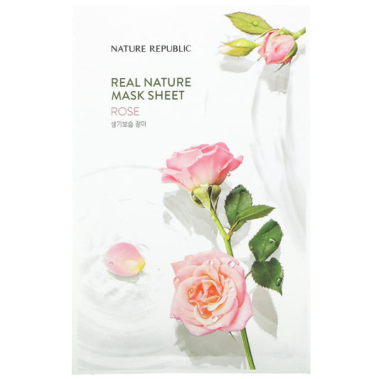 Nature Republic-Real Nature Beauty Mask Sheet-Rose- 1 Sheet-0.77 fl oz (23 ml)