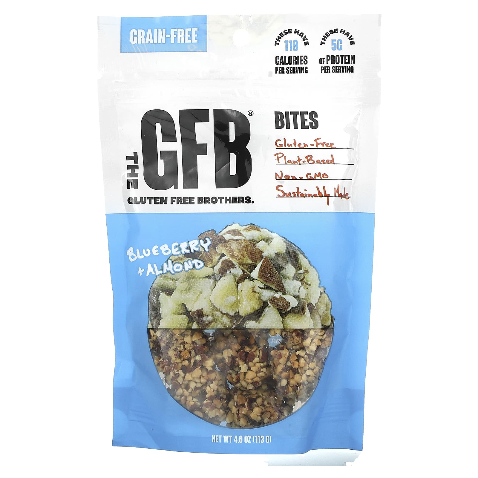 The GFB-Gluten Free Bites-Blueberry Almond-4 oz (113 g)