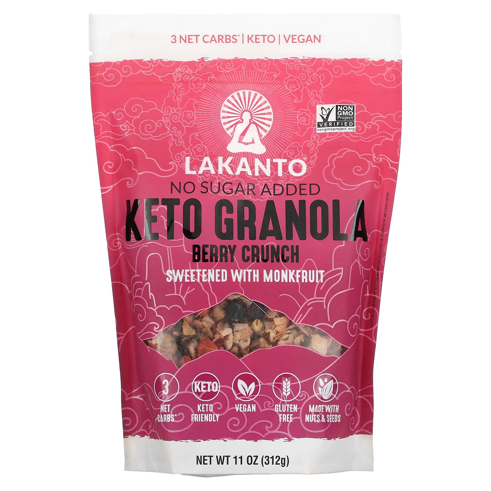 Lakanto-Keto Granola-Berry Crunch-11 oz (312 g)