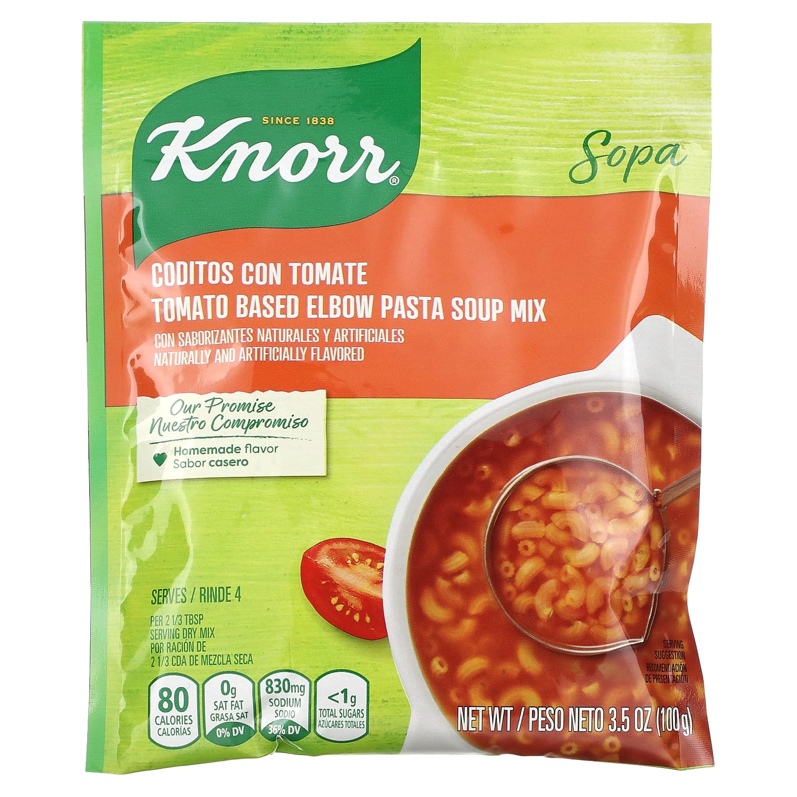 Knorr-Tomato Based Elbow Pasta Soup Mix-3.5 oz (100 g)