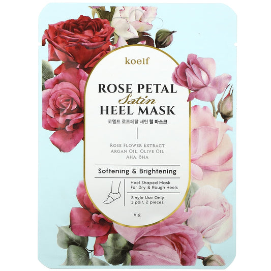 Koelf-Rose Petal Satin Heel Mask-1 Pair-6 g