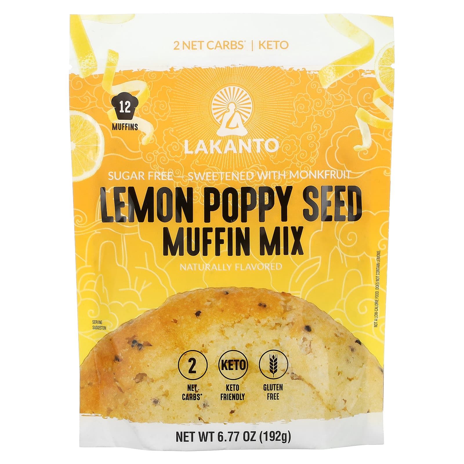 Lakanto-Lemon Poppy Seed Muffin Mix-6.77 oz (192 g)