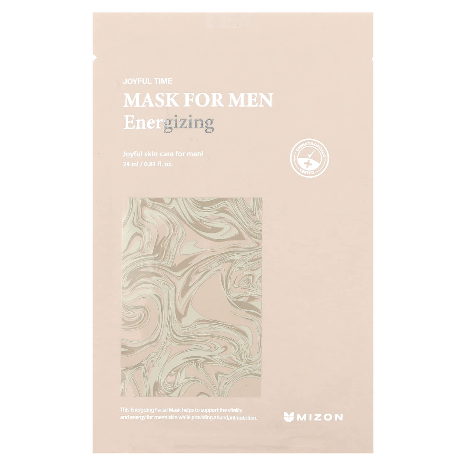 Mizon-Men-Beauty Mask-Energizing-1 Sheet Mask-0.81 fl oz (24 ml)