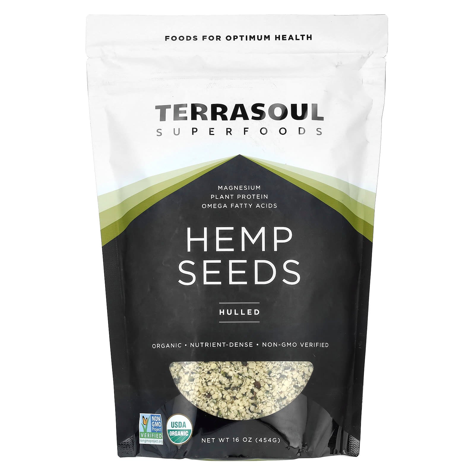 Terrasoul Superfoods-Hemp Seeds-Hulled-16 oz (454 g)