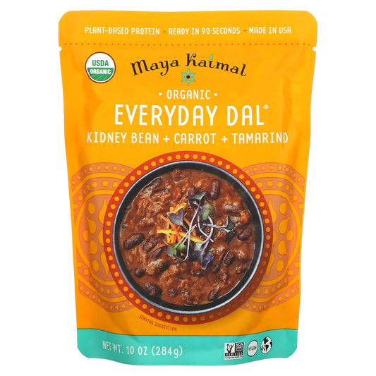 Maya Kaimal-Organic-Everyday Dal-Kidney Beans-Carrots-Tamarind-10 oz (284 g)