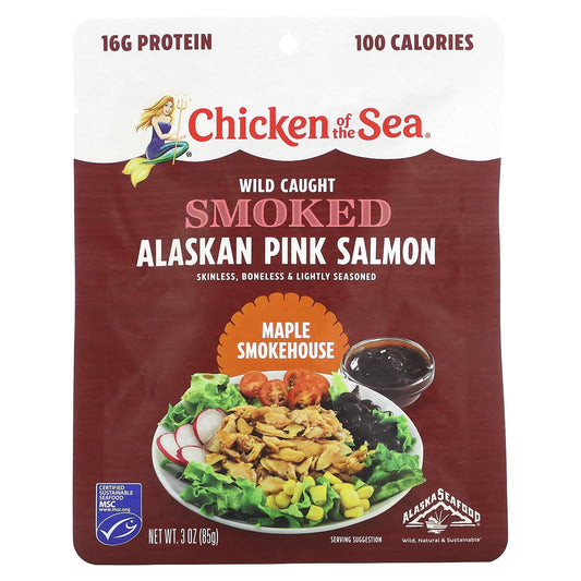 Chicken of the Sea-Wild Caught Smoked Alaskan Pink Salmon-Maple Smokehouse-3 oz (85 g)