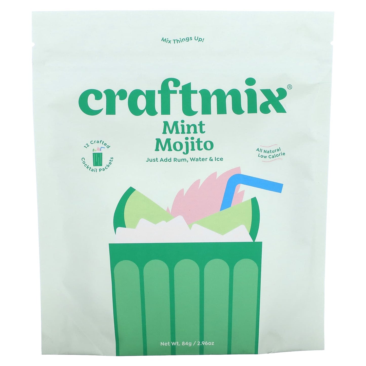 Craftmix-Cocktail Mix Packets-Mint Mojito-12 Packets-2.96 oz (84 g)