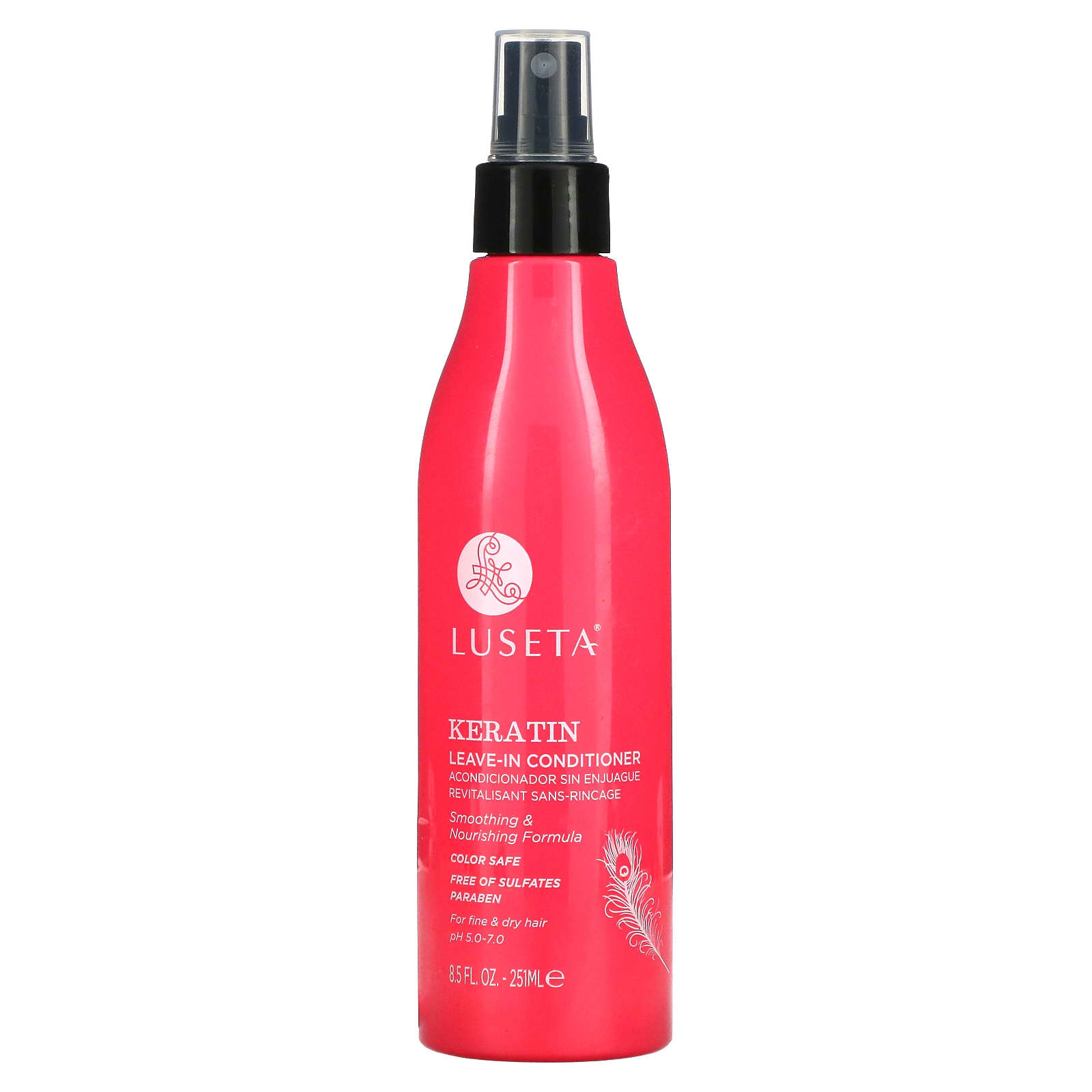 Luseta Beauty-Keratin-Leave-In Conditioner-For Fine & Dry Hair-8.5 fl oz (251 ml)