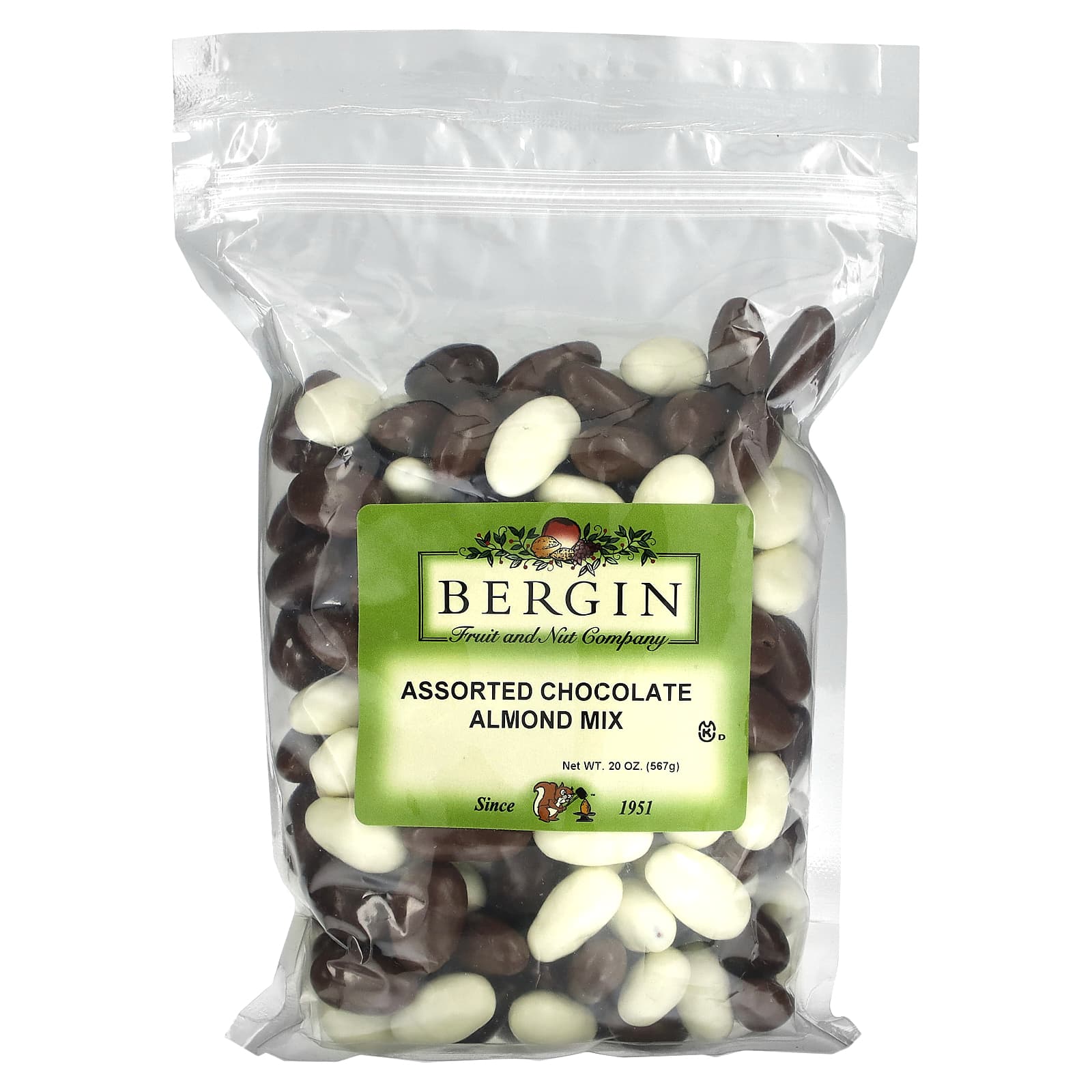 Bergin Fruit and Nut Company-Almond Mix-Assorted Chocolate -20 oz (567 g)